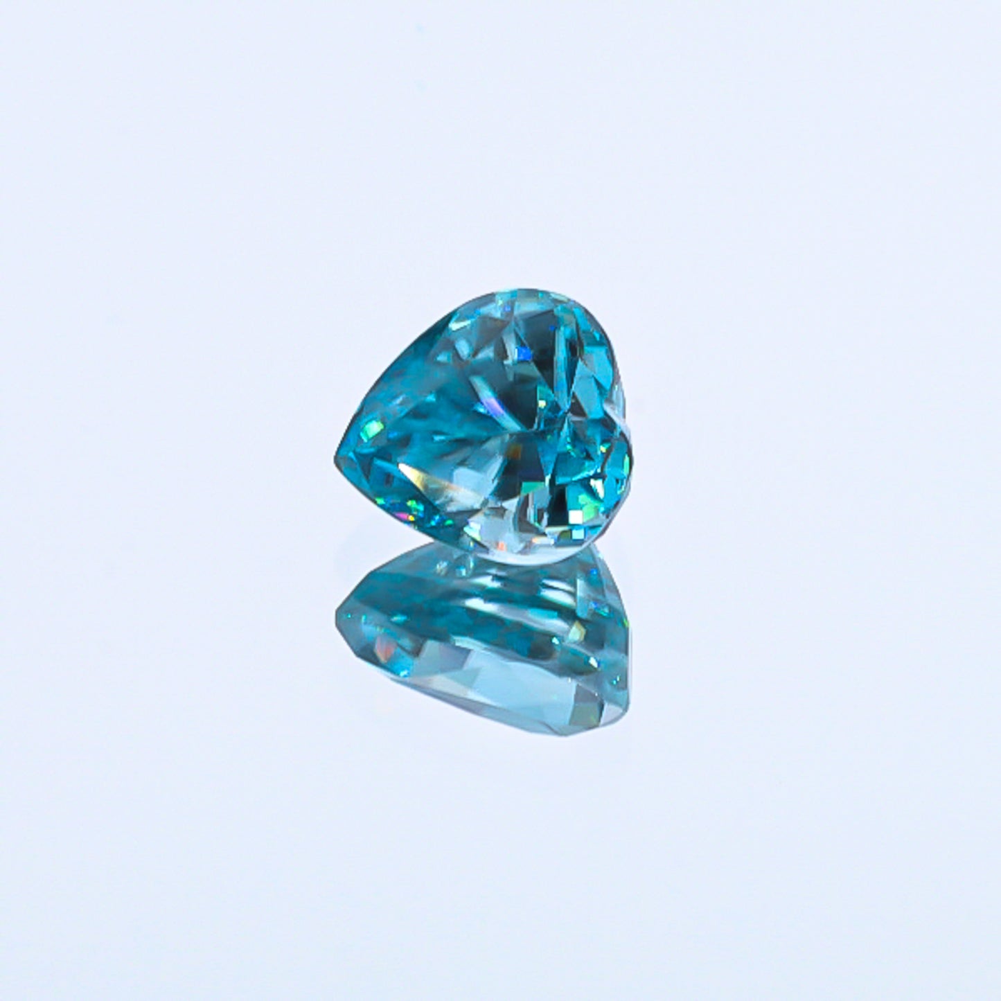Natural Blue Zircon Heart Shape 9.52 Carats