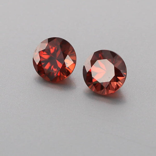 Natural Red Zircon Pair 6.72 Total Carats