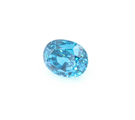 Natural Blue Zircon Oval Shape 17.33 Carats