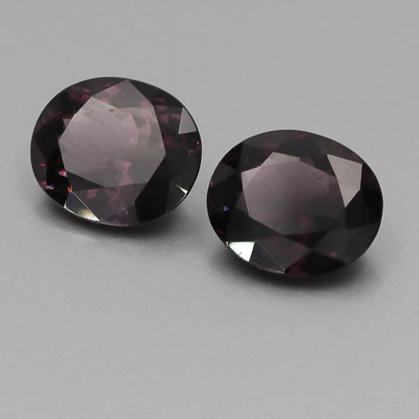 Natural Purple Spinel Pair 10.63 Total Carats