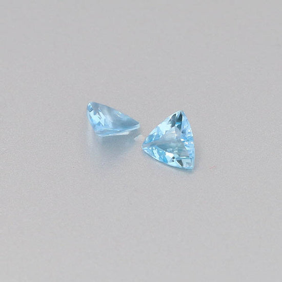 Natural Aquamarine Pair 0.92 Total Carats Weight