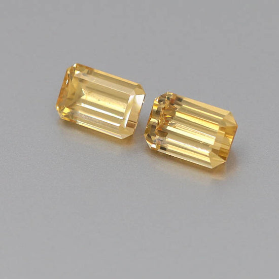 Natural Canary Garnet Pair 5.87 Total Carats