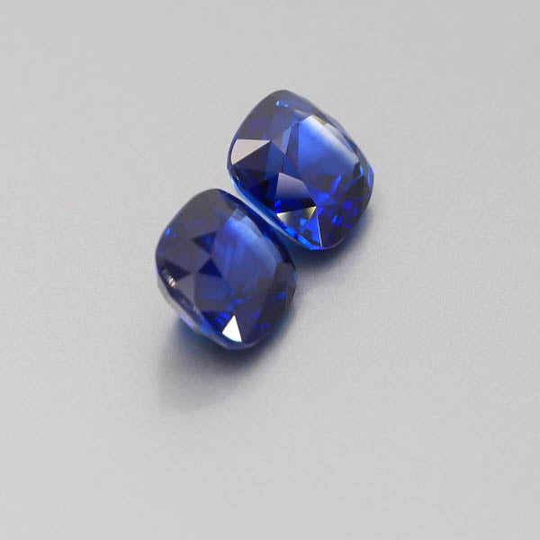 Natural Vivid Blue Sapphire Pair 10.50 Carats GRS Report Pending