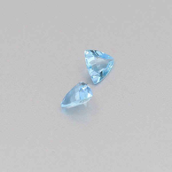 Natural Aquamarine Pair 0.92 Total Carats Weight