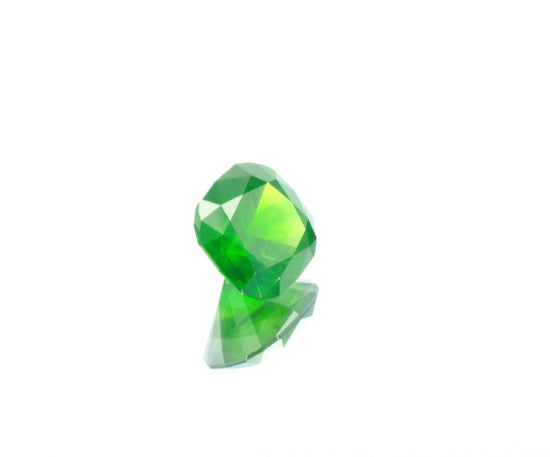 Natural Unheated Russian Demantoid Garnet with 'horse tail' inclusions Cushion shape 3.45ct With GIA Report
