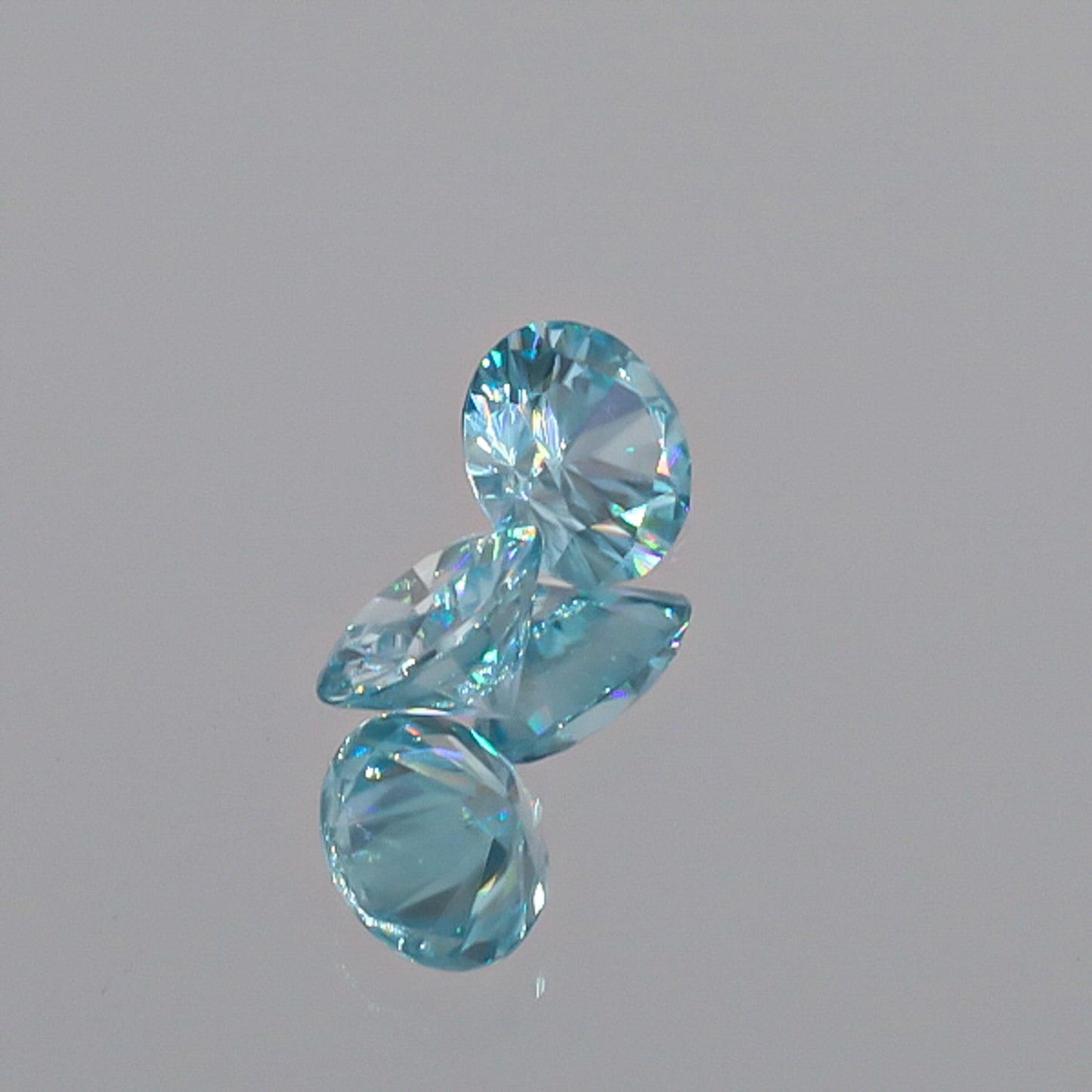 Natural Blue Zircon Pair 3.32 Total Carats