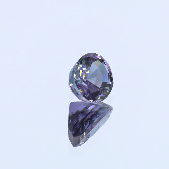 Natural Copper Bearing Tourmaline Purple Changing to Grayish Blue 6.07 Carats With GIA Report