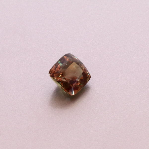 Natural Alexandrite Yellow Greenish Changing to Brownish Purple Cushion Shape 3.05ct With GIA Report