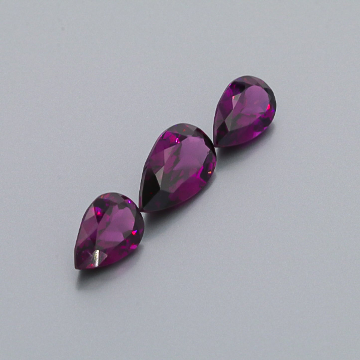 Natural Purple Garnet Set 14.20 Total Carat