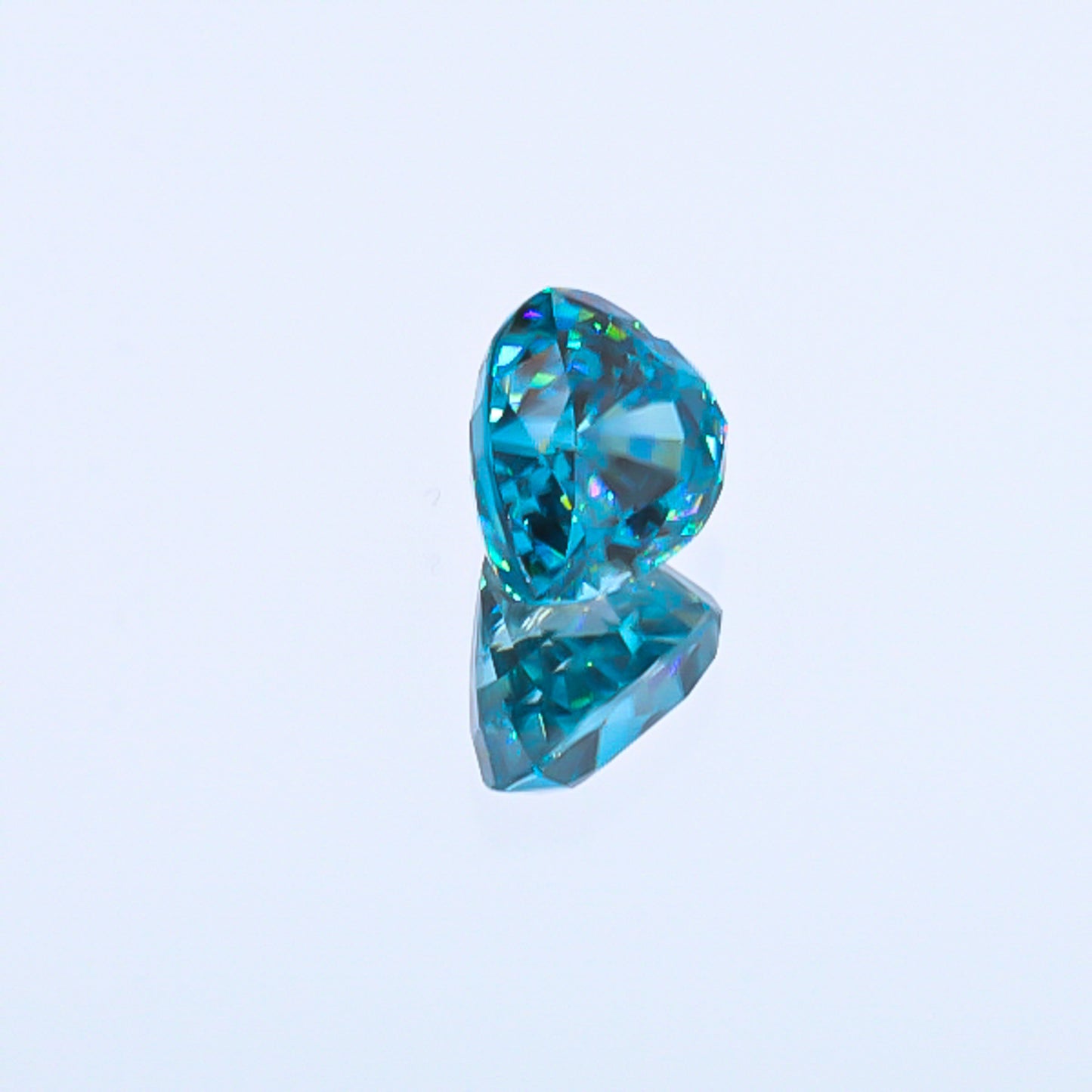 Natural Blue Zircon Heart Shape 9.52 Carats