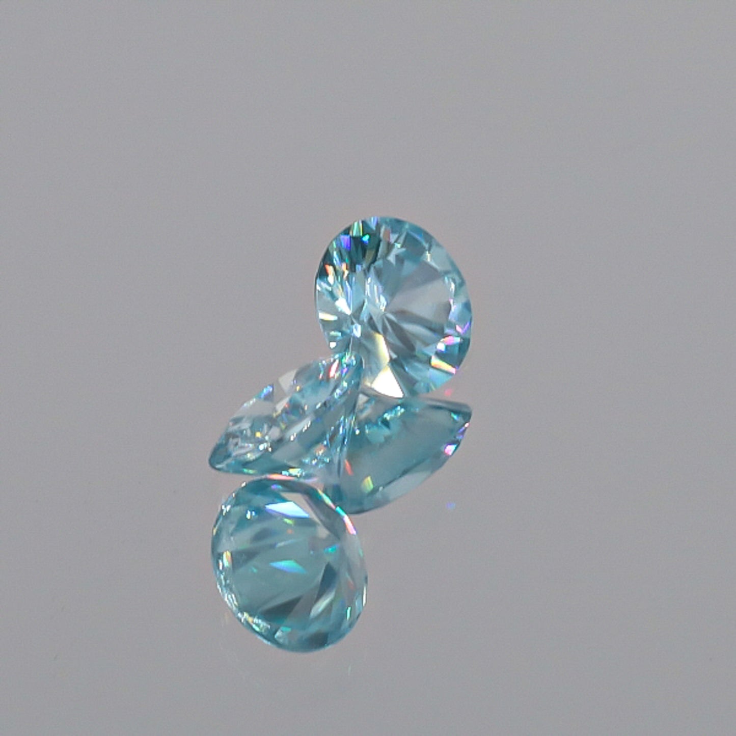 Natural Blue Zircon Pair 3.32 Total Carats