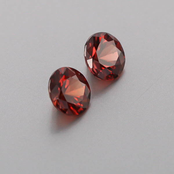 Natural Red Zircon Pair 6.72 Total Carats