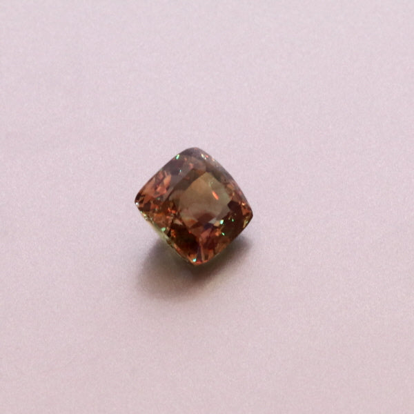 Natural Alexandrite Yellow Greenish Changing to Brownish Purple Cushion Shape 3.05ct With GIA Report