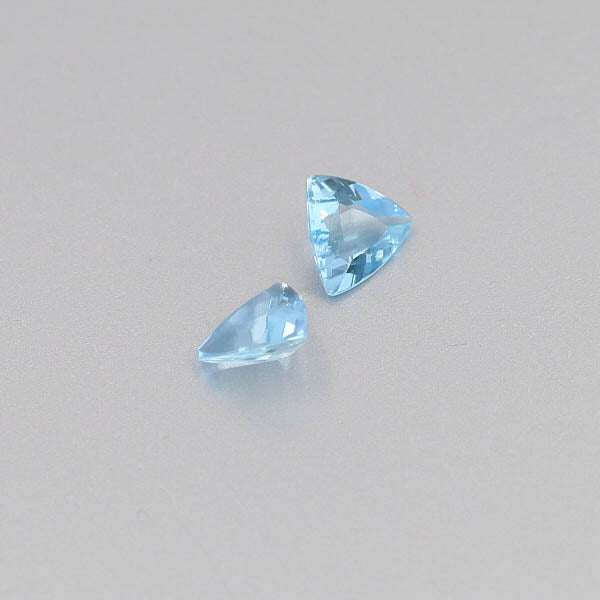 Natural Aquamarine Pair 0.92 Total Carats Weight