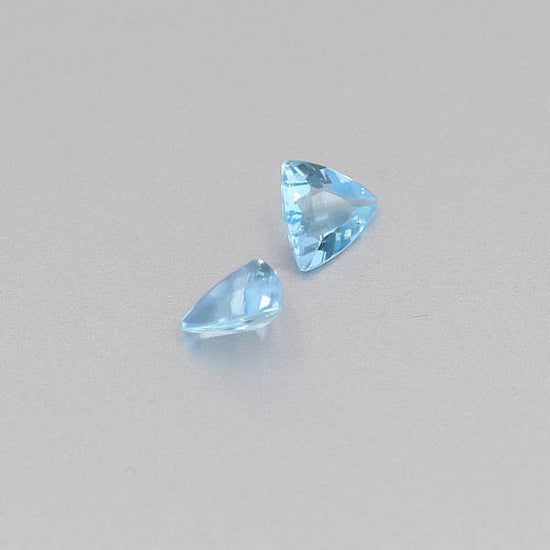 Natural Aquamarine Pair 0.92 Total Carats Weight