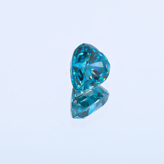 Natural Blue Zircon Heart Shape 9.52 Carats