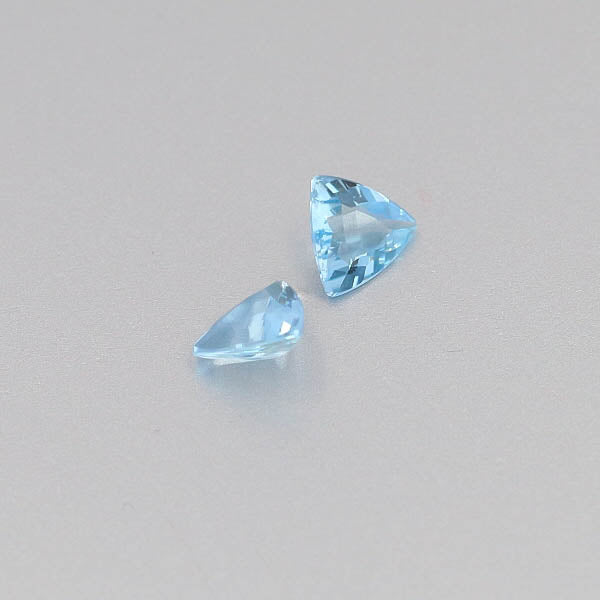 Natural Aquamarine Pair 0.92 Total Carats Weight