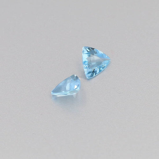 Natural Aquamarine Pair 0.92 Total Carats Weight