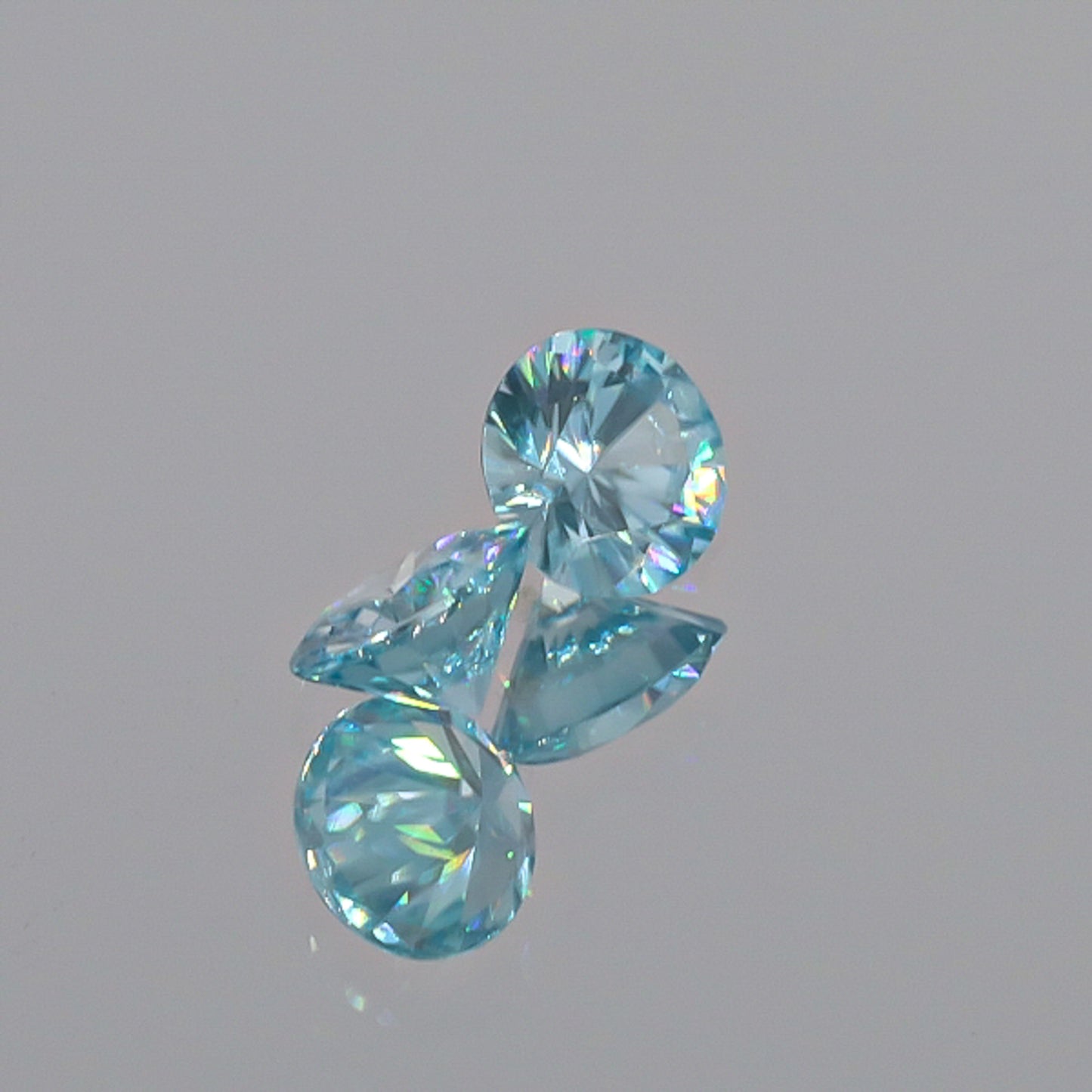 Natural Blue Zircon Pair 3.32 Total Carats