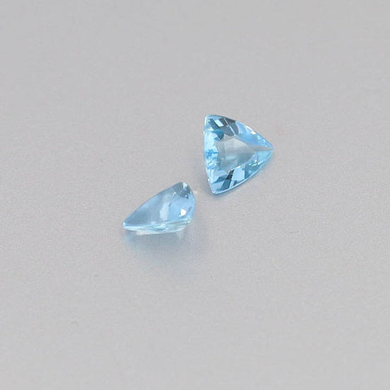 Natural Aquamarine Pair 0.92 Total Carats Weight