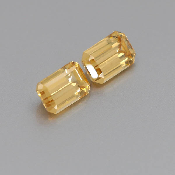 Natural Canary Garnet Pair 5.87 Total Carats