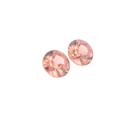 Natural Rose Zircon Pair 4.93 Total Carat Weight