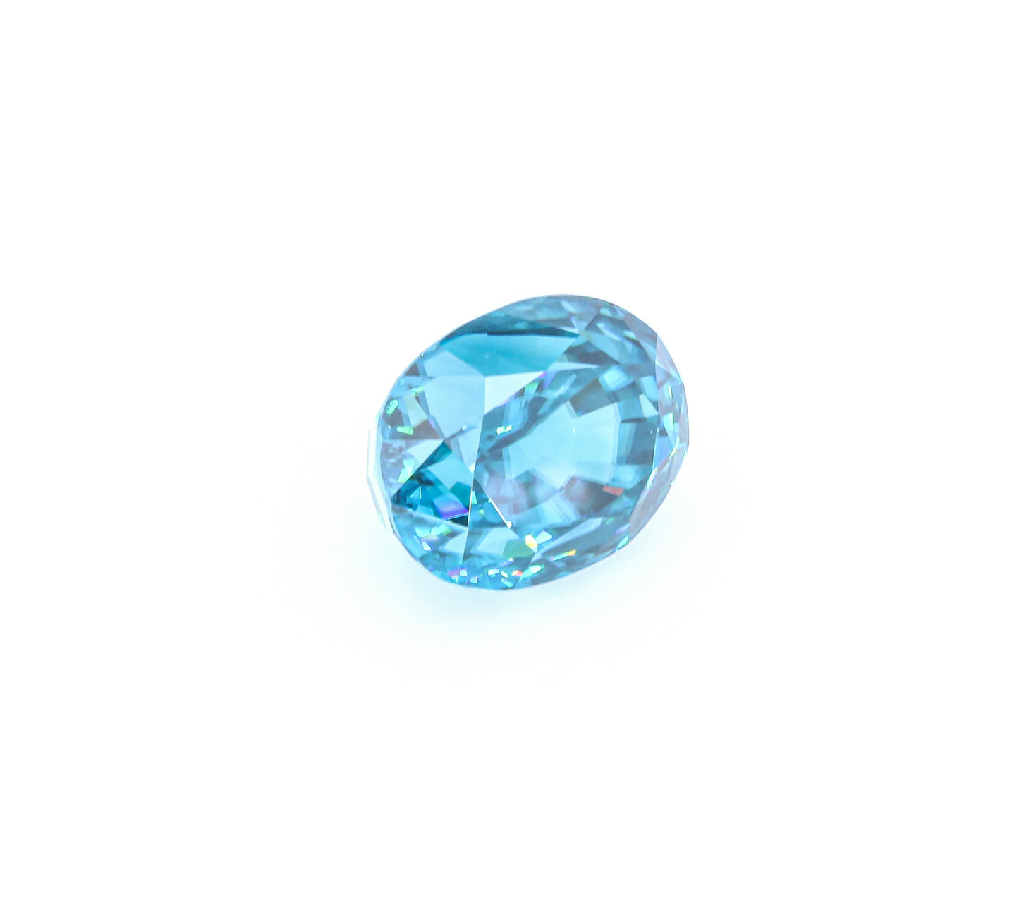 Natural Blue Zircon Oval Shape 17.33 Carats