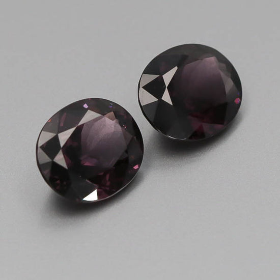 Natural Purple Spinel Pair 10.63 Total Carats