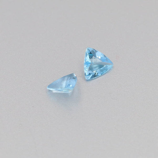Natural Aquamarine Pair 0.92 Total Carats Weight