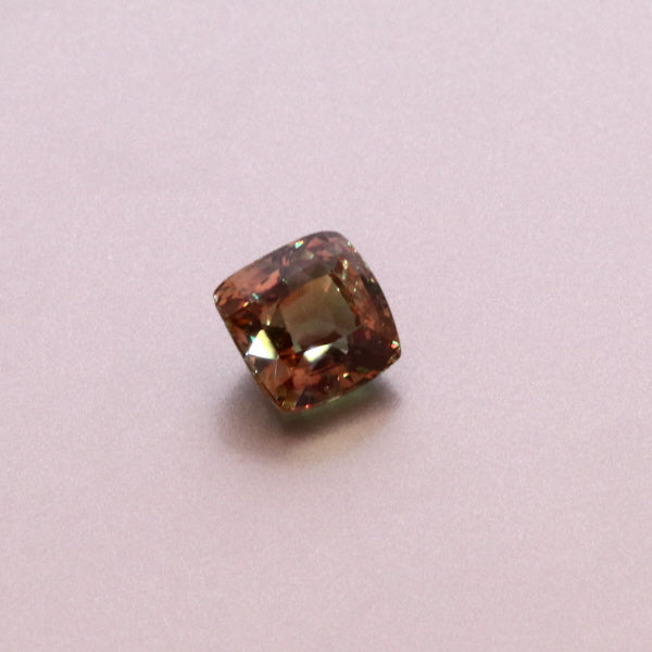 Natural Alexandrite Yellow Greenish Changing to Brownish Purple Cushion Shape 3.05ct With GIA Report