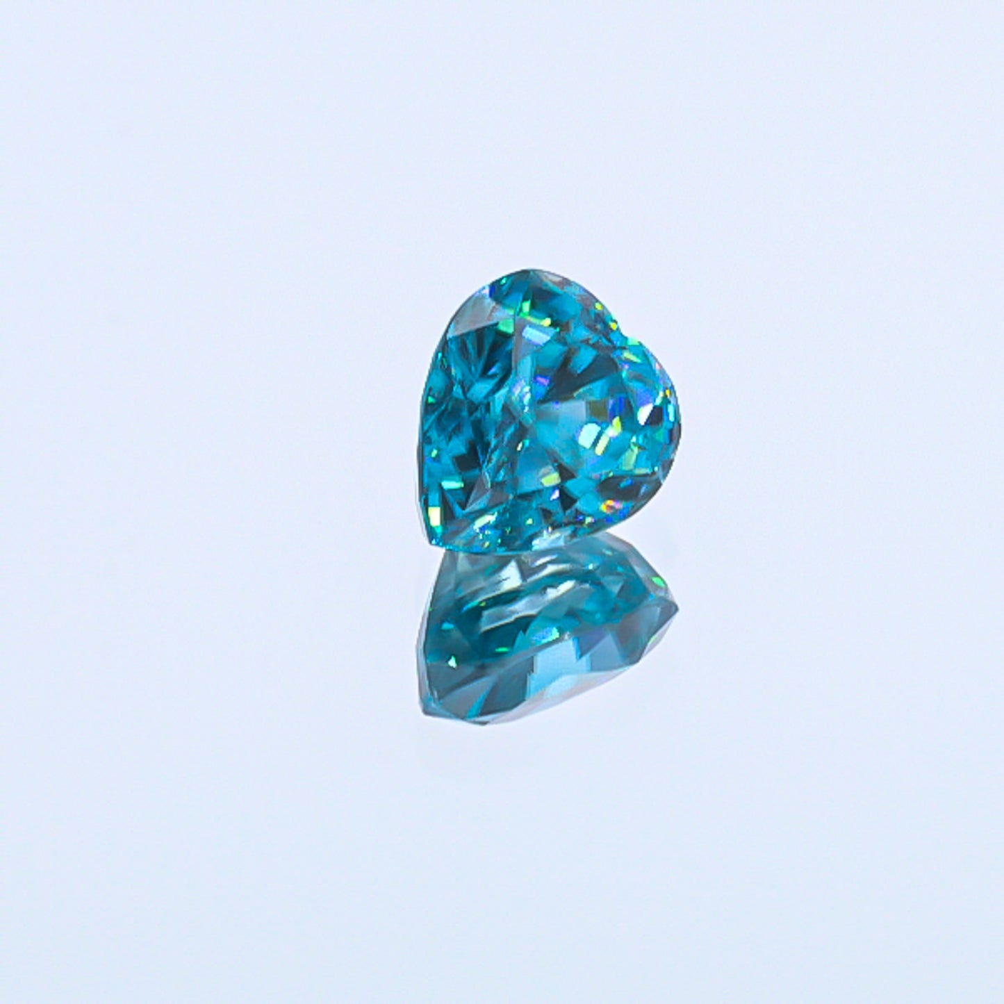 Natural Blue Zircon Heart Shape 9.52 Carats