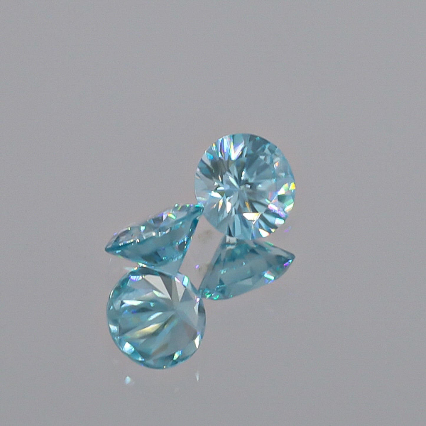 Natural Blue Zircon Pair 3.32 Total Carats
