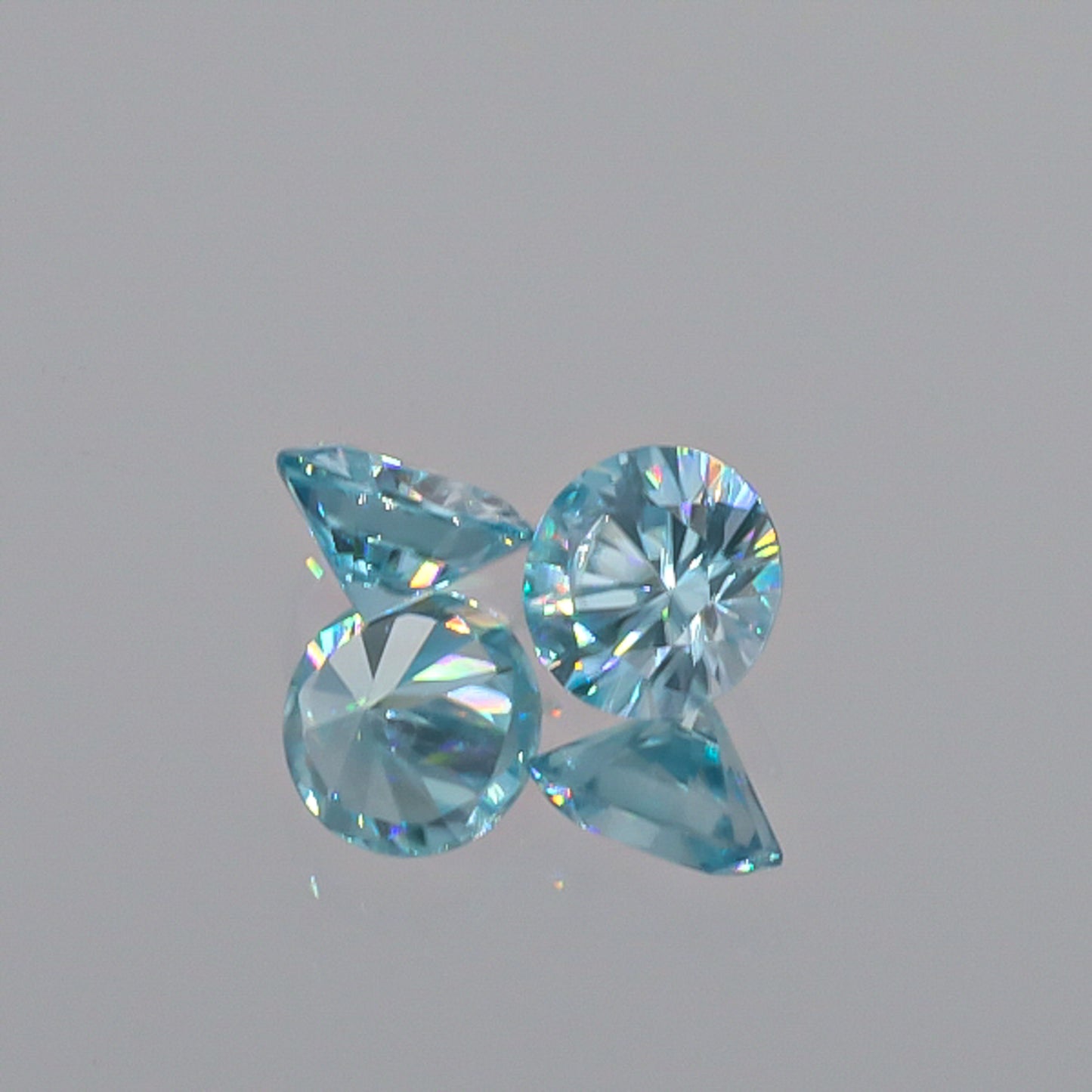 Natural Blue Zircon Pair 3.32 Total Carats