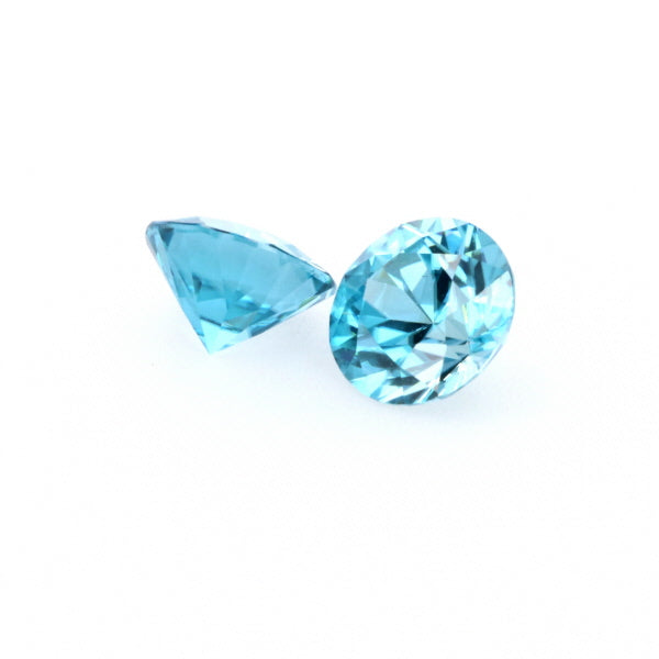 Natural Zircon Blue Color Round Shape 5.60ct