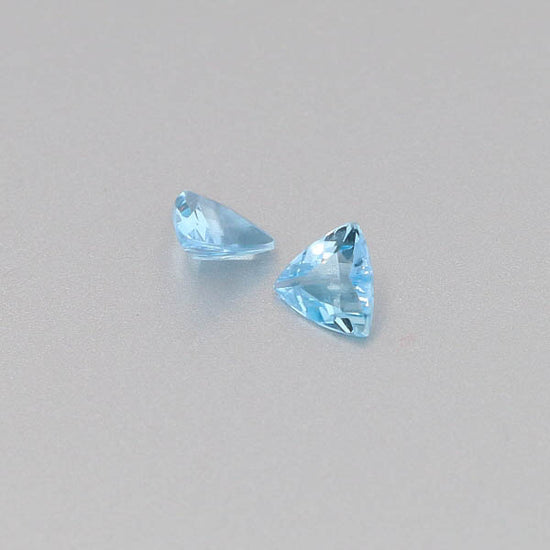 Natural Aquamarine Pair 0.92 Total Carats Weight