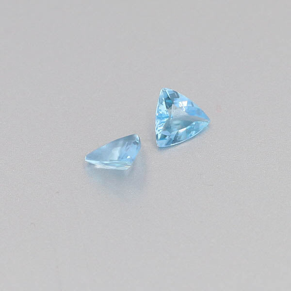 Natural Aquamarine Pair 0.92 Total Carats Weight