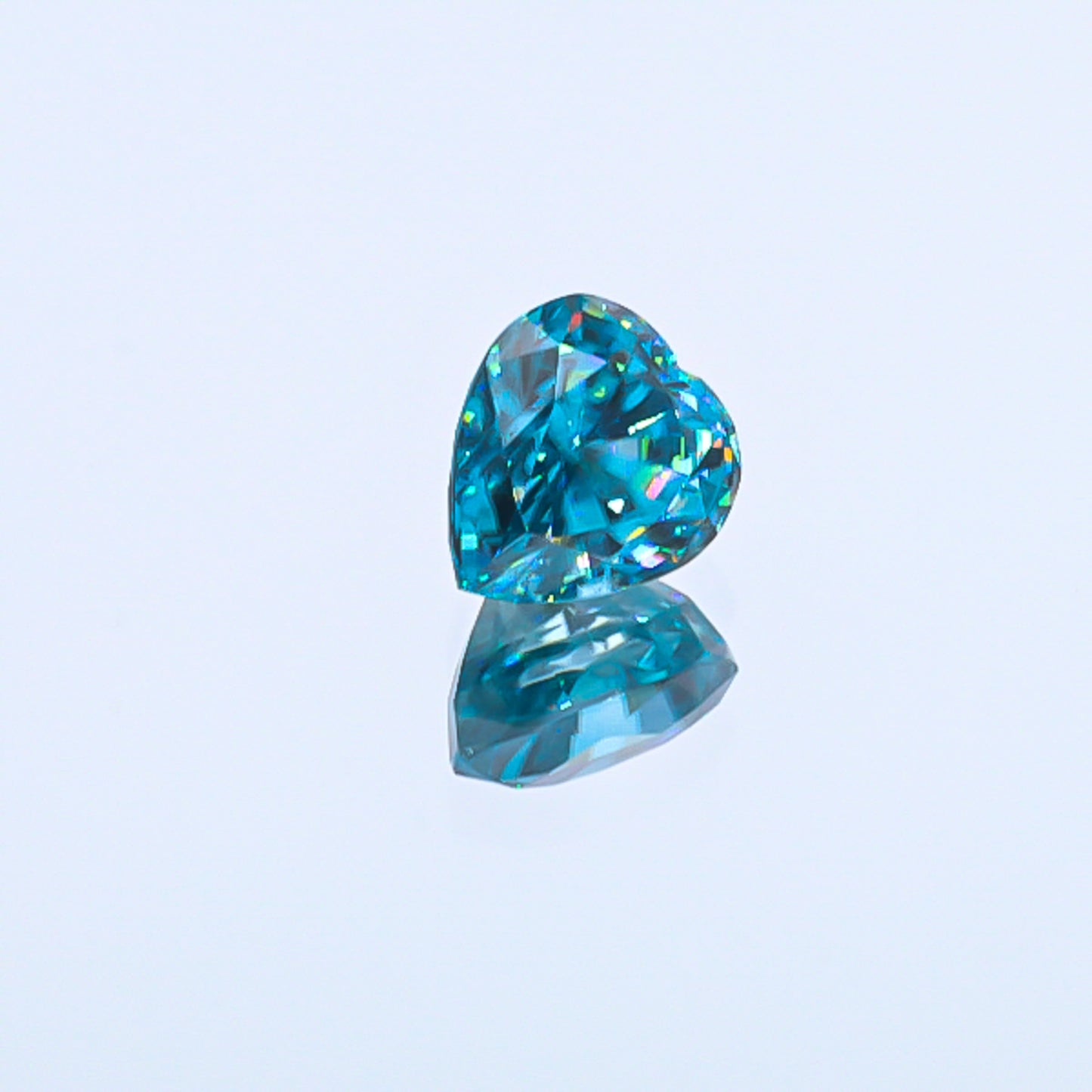 Natural Blue Zircon Heart Shape 9.52 Carats