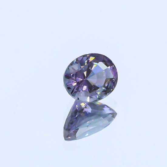 Natural Copper Bearing Tourmaline Purple Changing to Grayish Blue 6.07 Carats With GIA Report