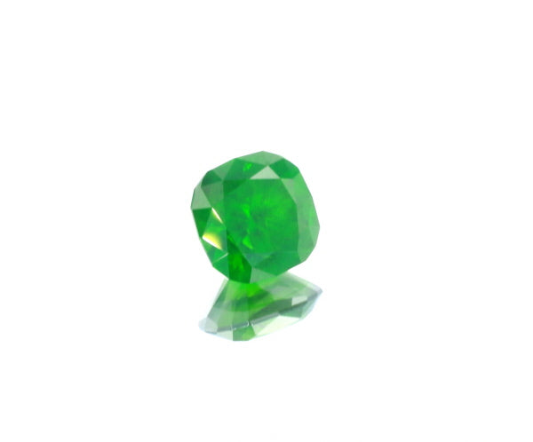 Natural Unheated Russian Demantoid Garnet with 'horse tail' inclusions Cushion shape 3.45ct With GIA Report