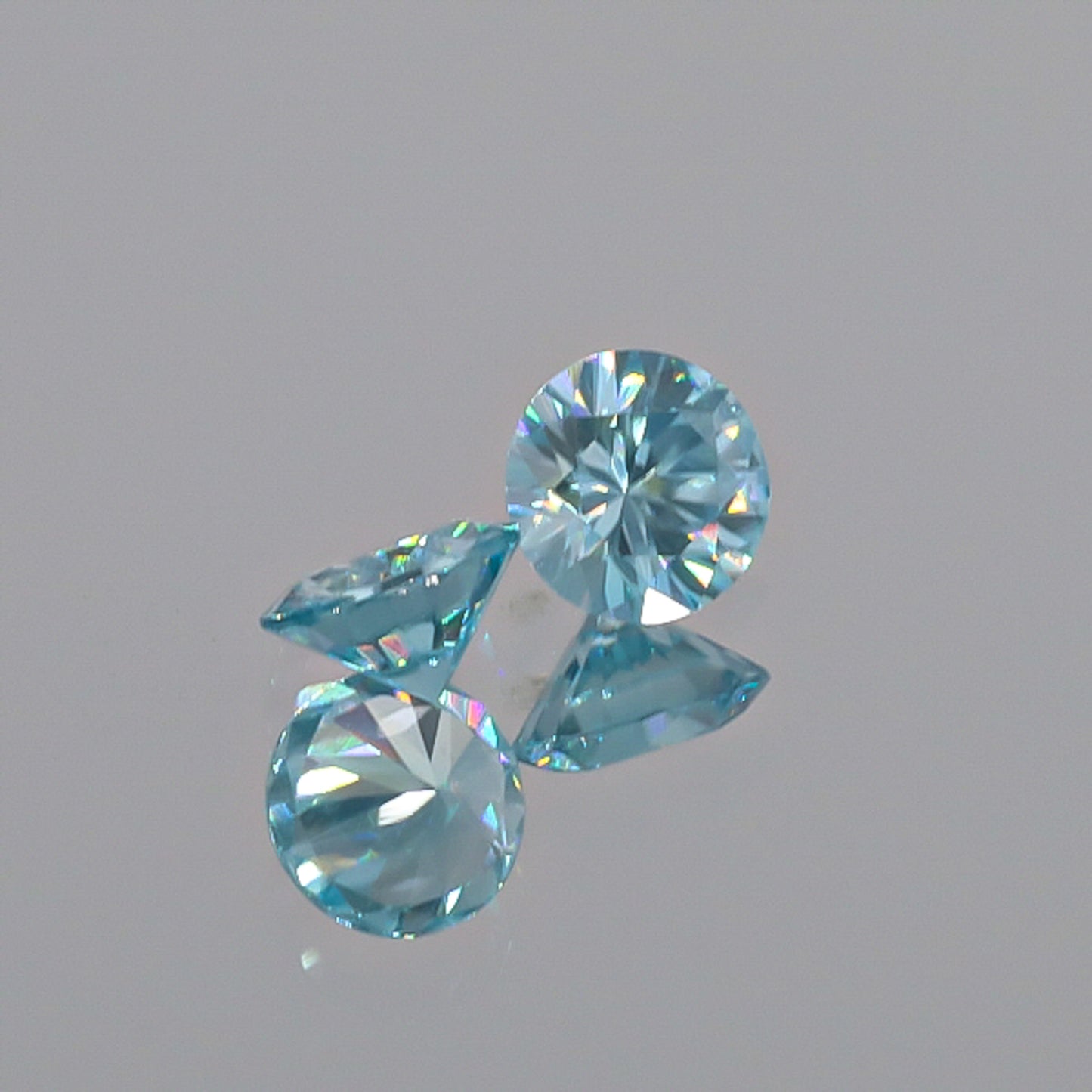 Natural Blue Zircon Pair 3.32 Total Carats