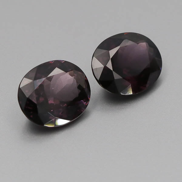 Natural Purple Spinel Pair 10.63 Total Carats