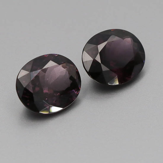 Natural Purple Spinel Pair 10.63 Total Carats