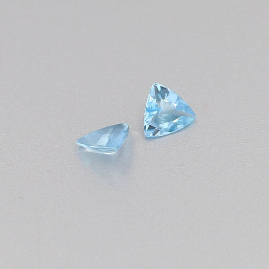 Natural Aquamarine Pair 0.92 Total Carats Weight