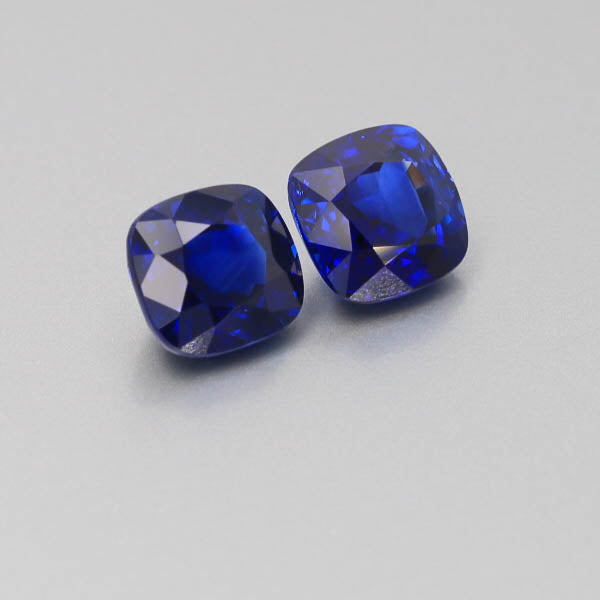Natural Vivid Blue Sapphire Pair 10.50 Carats GRS Report Pending