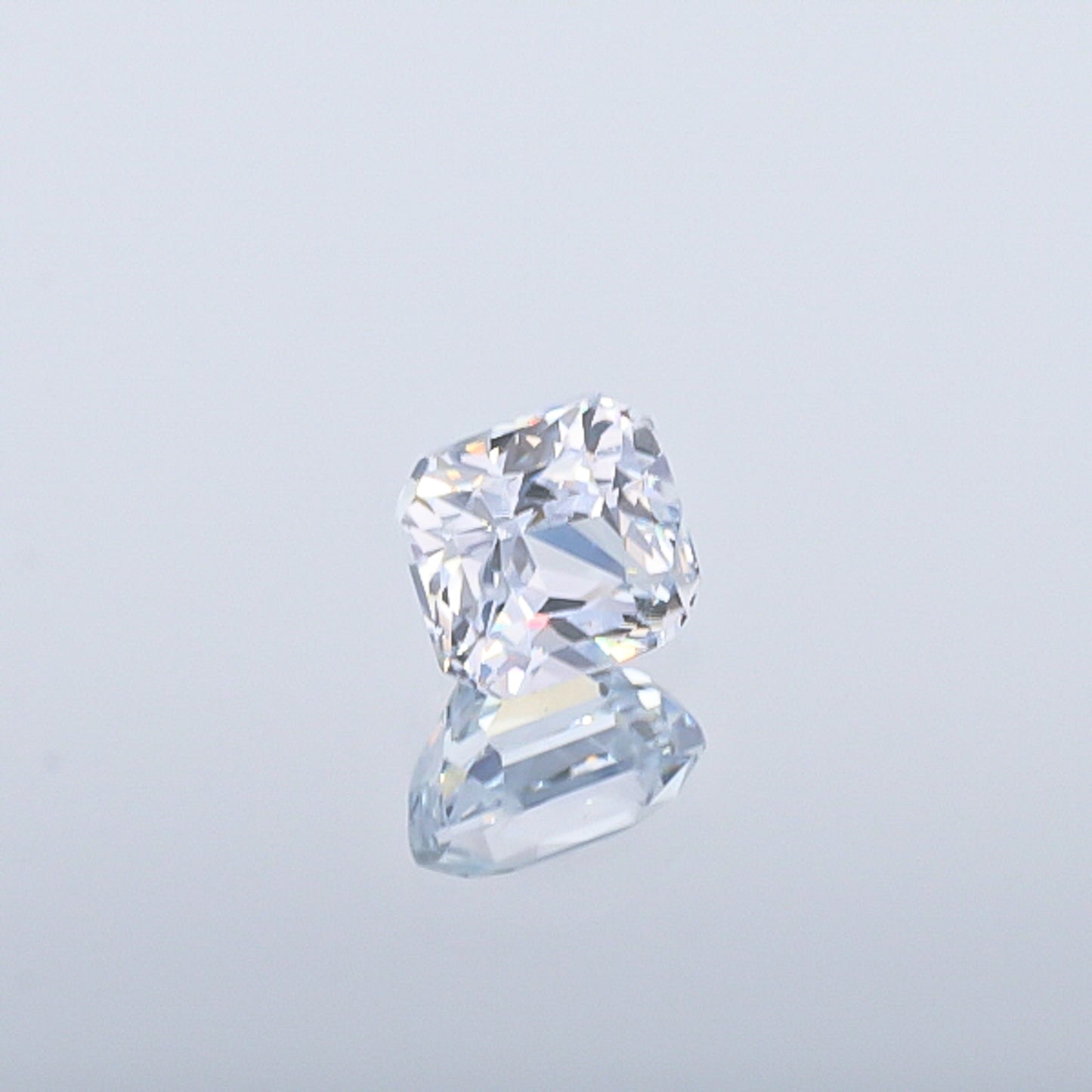 Natural Unheated White Sapphire Square Shape 3.09 Carat With GIA Report