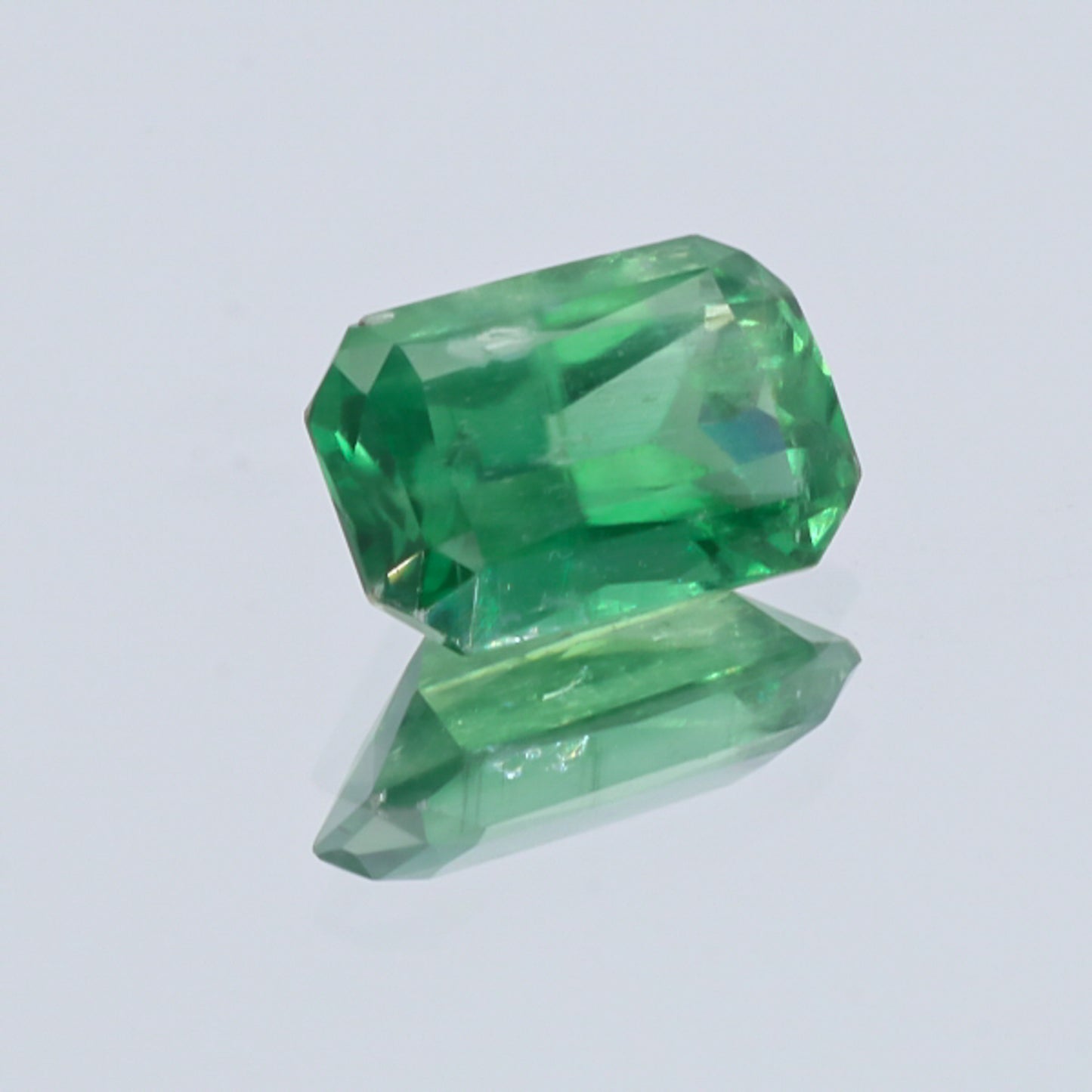 Natural Unheated Rare Green Kyanite Emerald Shape 10.98 Carats With GRS Report