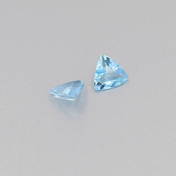 Natural Aquamarine Pair 0.92 Total Carats Weight