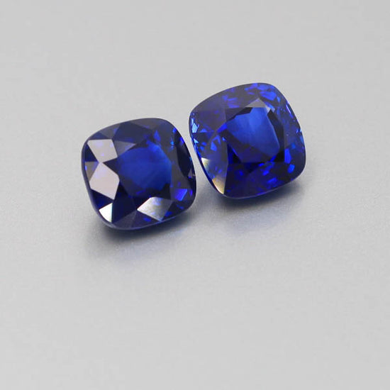 Natural Vivid Blue Sapphire Pair 10.50 Carats GRS Report Pending