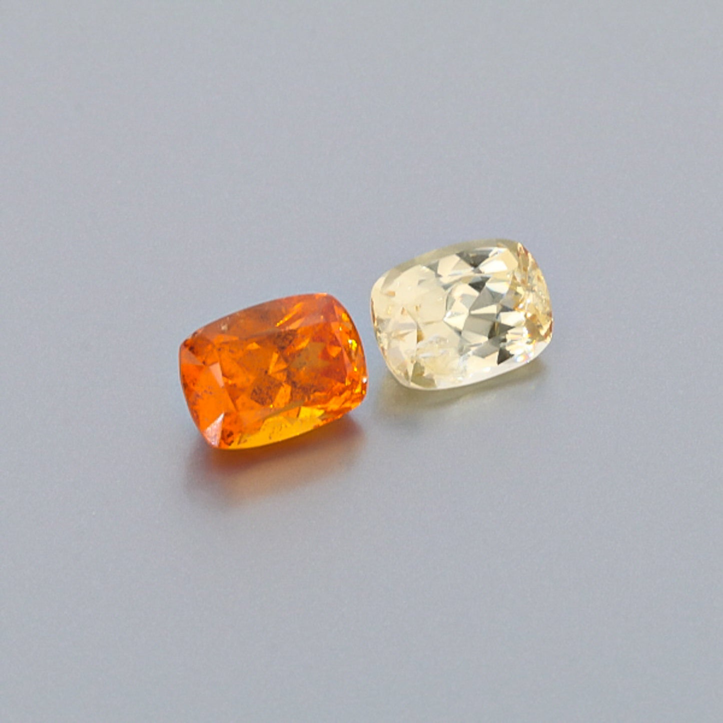 Natural Canary And Mandarine Garnet Pair 8.42 Carats