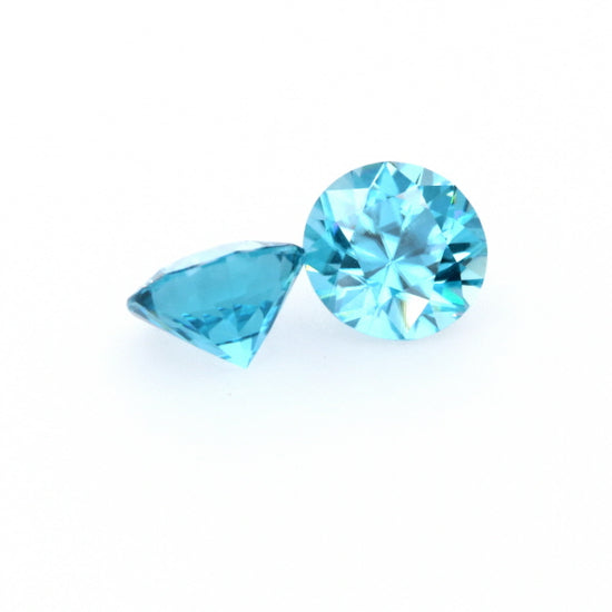 Natural Zircon Blue Color Round Shape 5.60ct